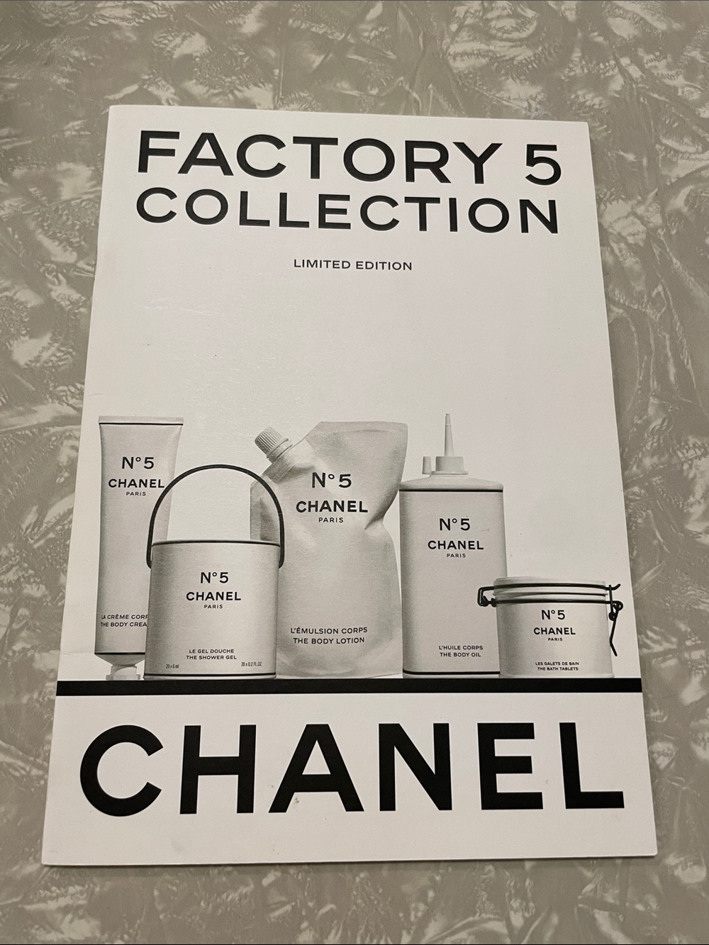 Chanel Factory 5 Collection Limited Edition Coloring Book Catalog
